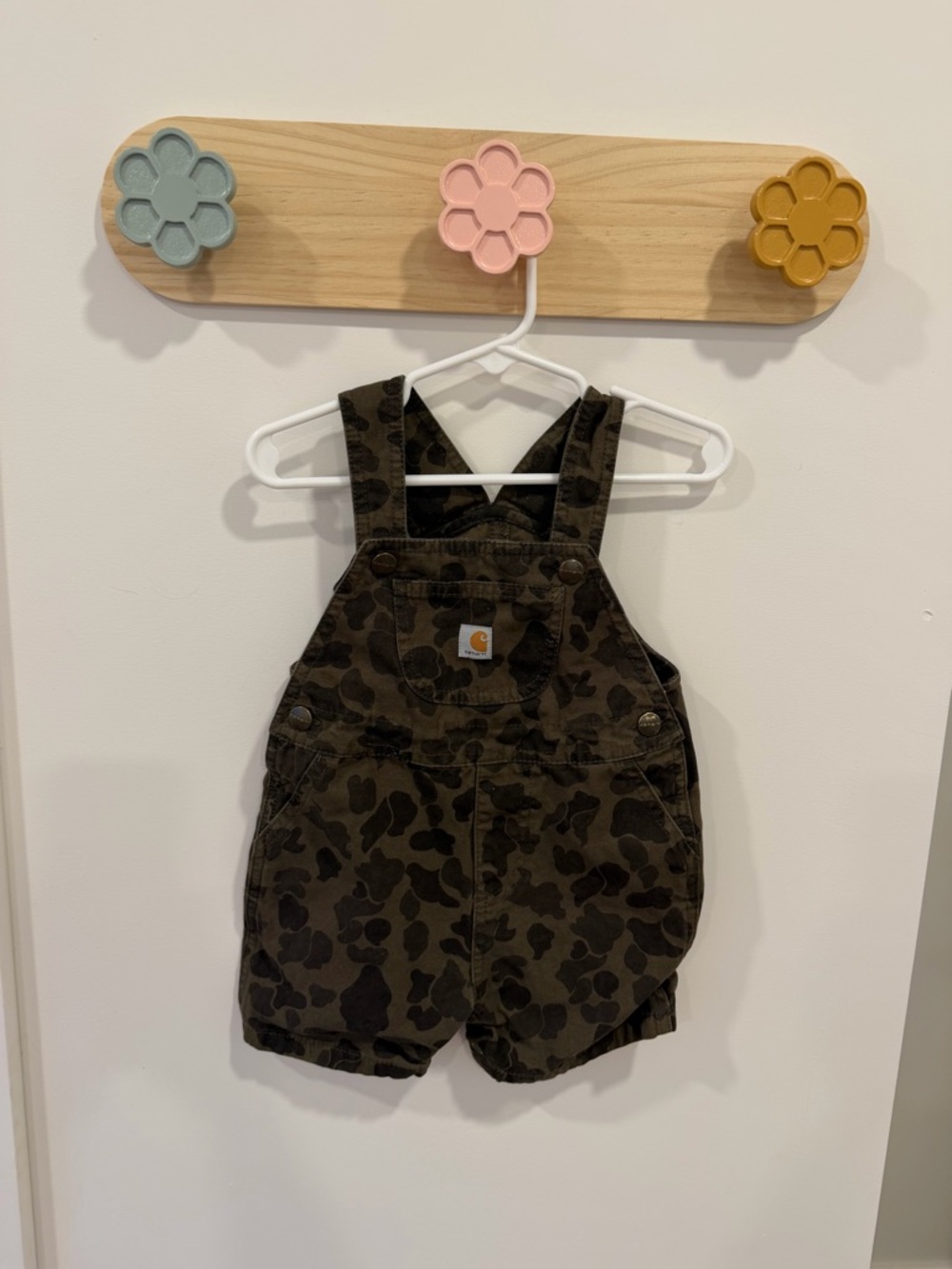 Carhartt Kids Olive Camo Shortalls